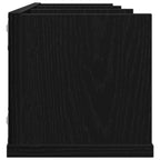 Estante de pared con estante Roble Negro 75 x 18 x 18 cm
