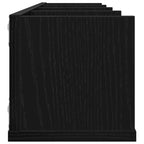 Estante de pared con estante Roble Negro 100 x 18 x 18 cm