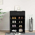 Zapatero Roble Negro 60 x 35 x 84 cm Madera contrachapada