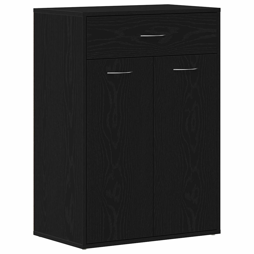Zapatero Roble Negro 60 x 35 x 84 cm Madera contrachapada