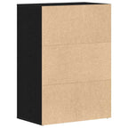 Zapatero Roble Negro 60 x 35 x 84 cm Madera contrachapada