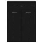 Zapatero Roble Negro 60 x 35 x 84 cm Madera contrachapada
