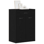 Zapatero Roble Negro 60 x 35 x 84 cm Madera contrachapada