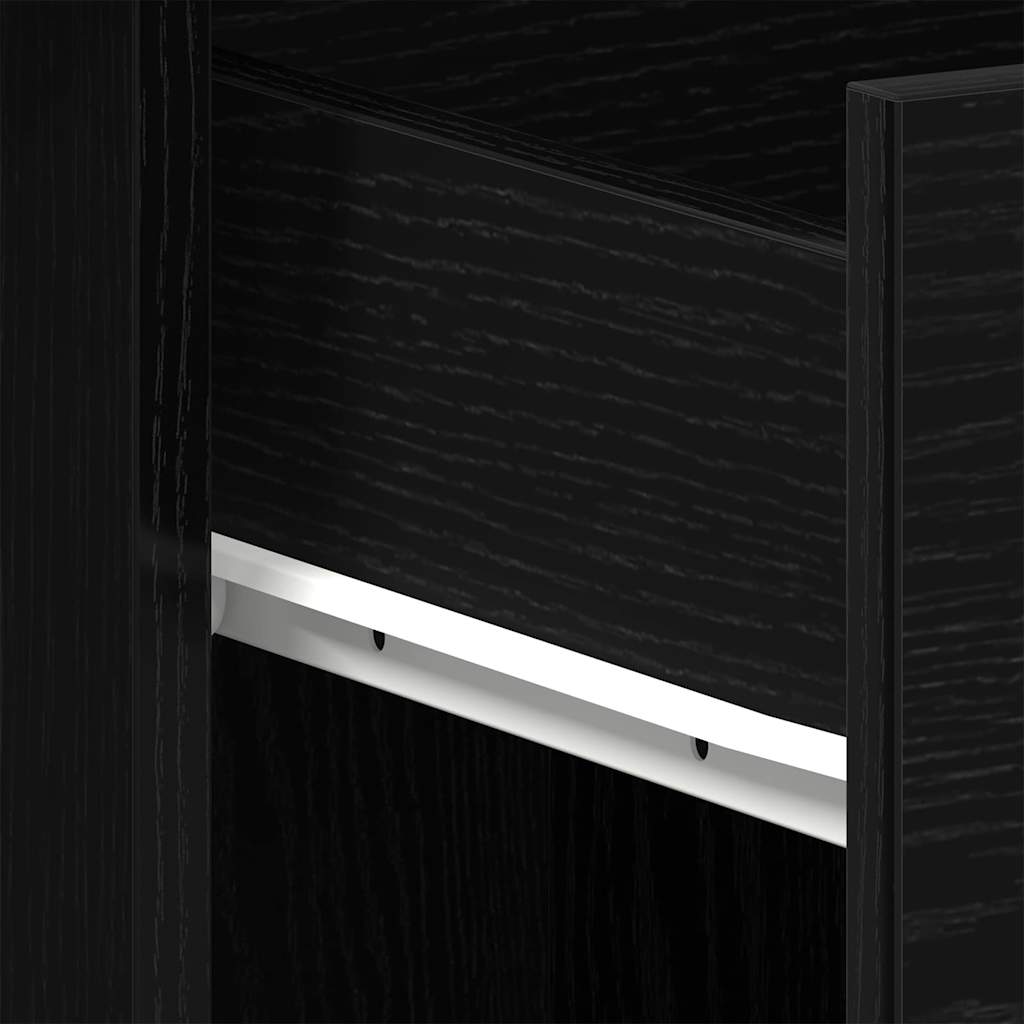 Escritorio Roble Negro 100 x 50 x 76 cm Madera de ingeniería