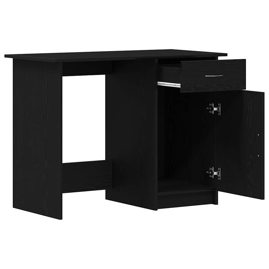 Escritorio Roble Negro 100 x 50 x 76 cm Madera de ingeniería