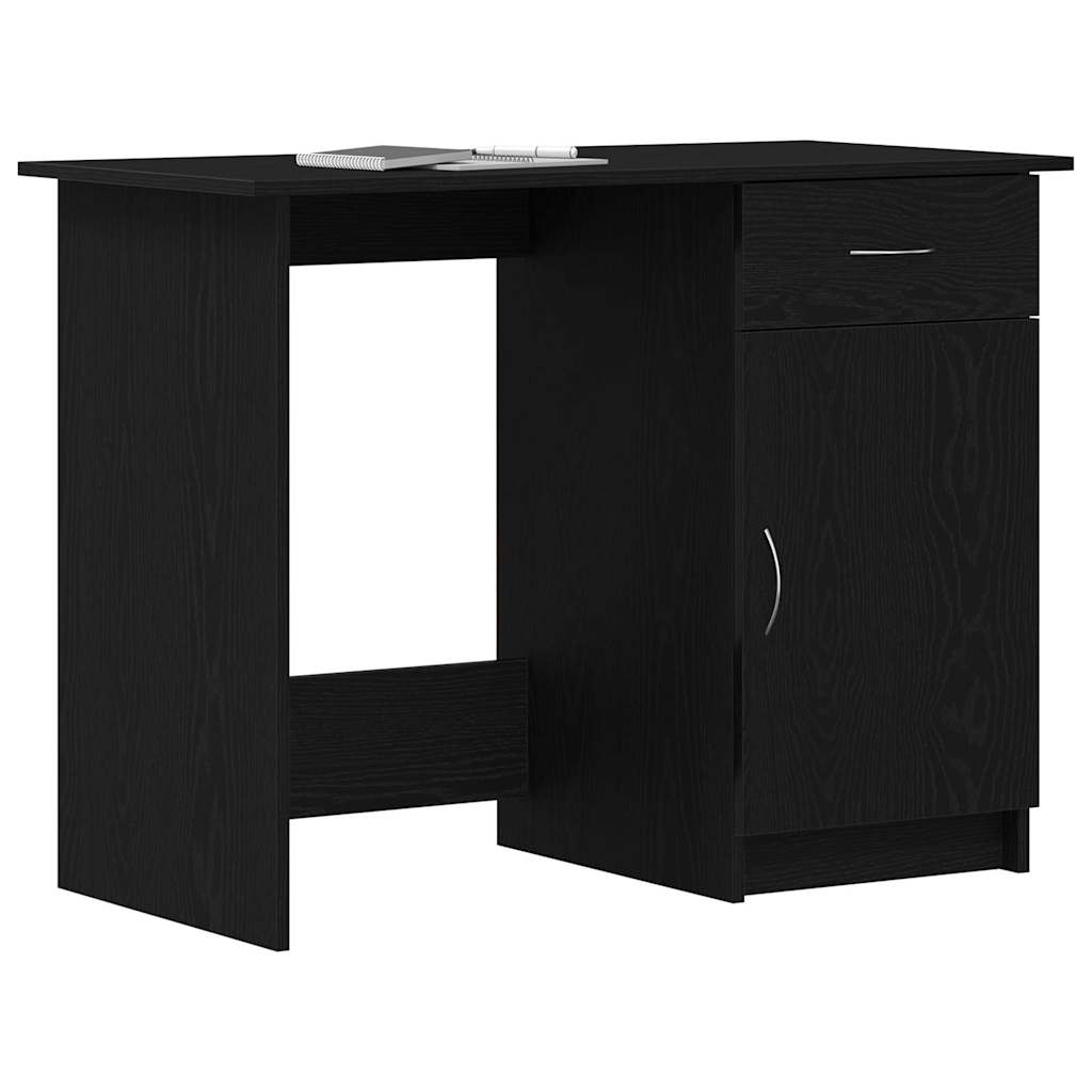 Escritorio Roble Negro 100 x 50 x 76 cm Madera de ingeniería