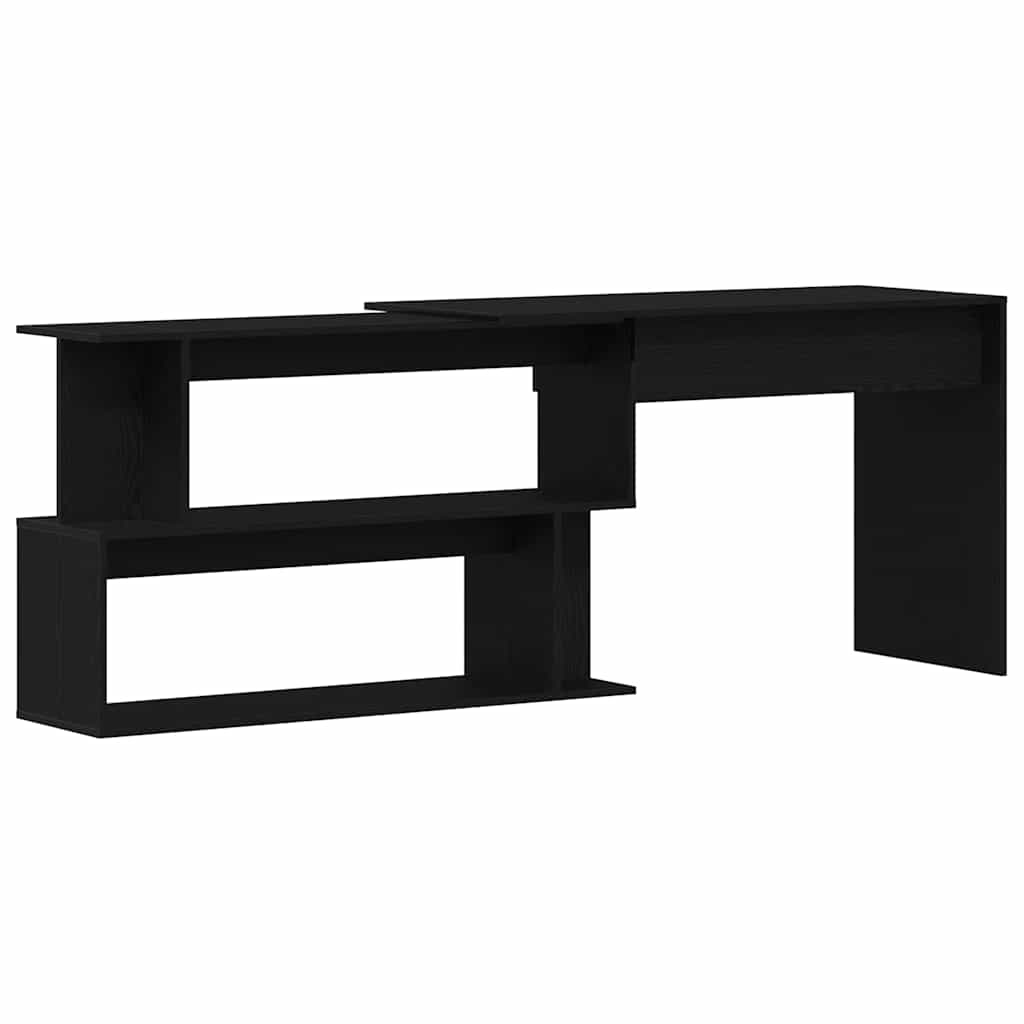 Escritorio Roble Negro 200 x 50 x 76 cm Madera de ingeniería