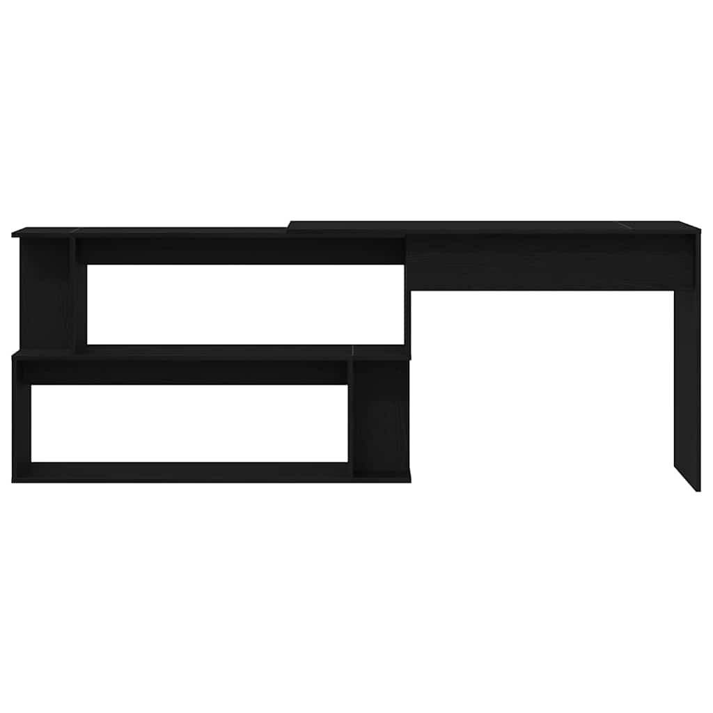 Escritorio Roble Negro 200 x 50 x 76 cm Madera de ingeniería