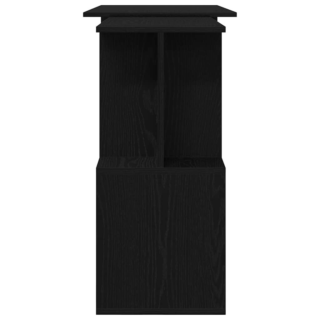 Escritorio Roble Negro 200 x 50 x 76 cm Madera de ingeniería