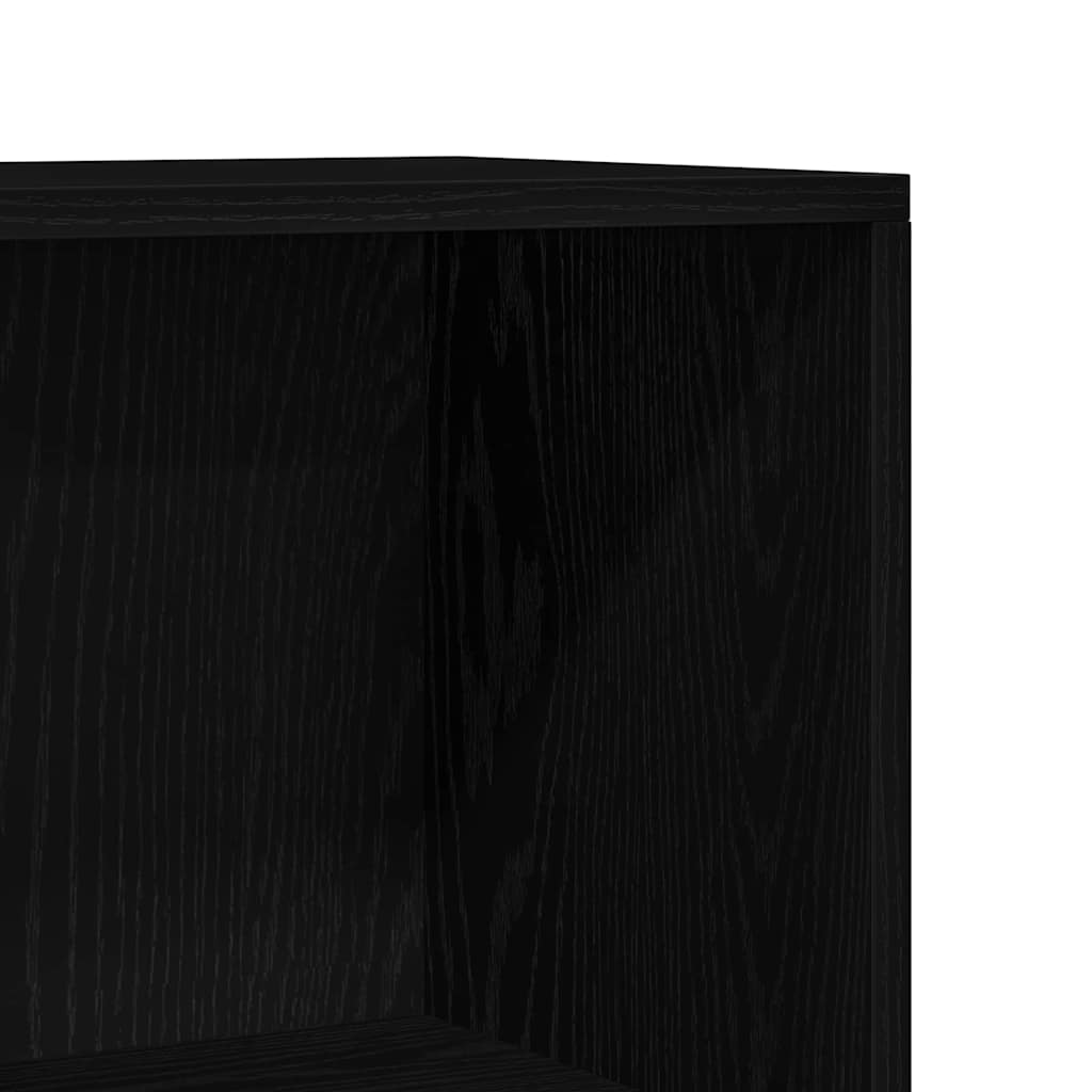 Estante de libros Roble Negro 60 x 24 x 143 cm