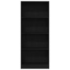 Estante de libros Roble Negro 60 x 24 x 143 cm