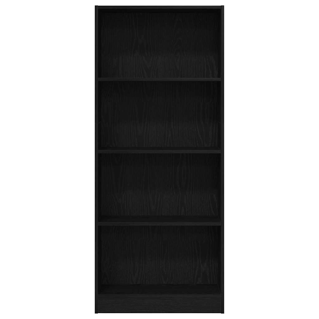 Estante de libros Roble Negro 60 x 24 x 143 cm