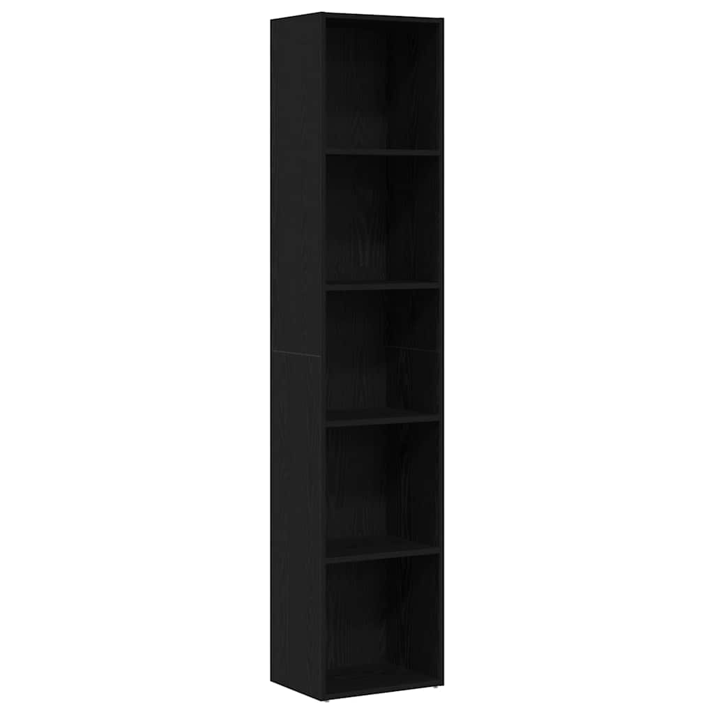 Librería de roble negro 40x30x189 cm Madera de ingeniería