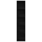 Librería de roble negro 40x30x189 cm Madera de ingeniería