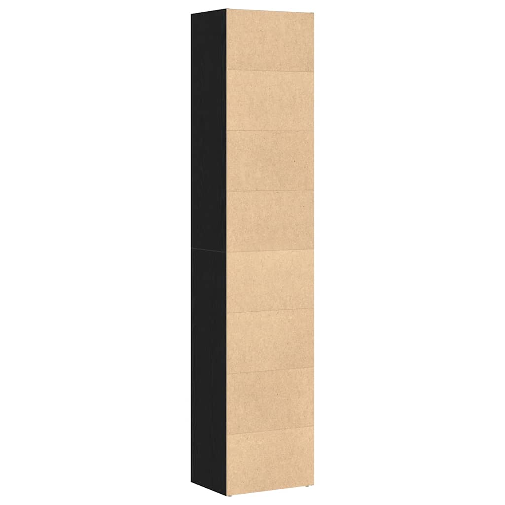 Librería de roble negro 40x30x189 cm Madera de ingeniería