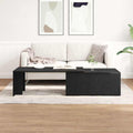 Mesa de Café Roble Negro 150 x 50 x 35 cm Madera de ingeniería