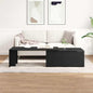 Mesa de Café Roble Negro 150 x 50 x 35 cm Madera de ingeniería
