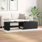 Mesa de Café Roble Negro 150 x 50 x 35 cm Madera de ingeniería