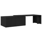 Mesa de Café Roble Negro 150 x 50 x 35 cm Madera de ingeniería