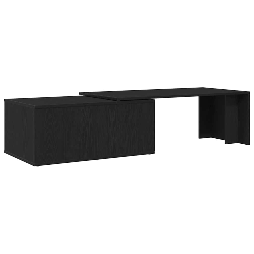 Mesa de Café Roble Negro 150 x 50 x 35 cm Madera de ingeniería