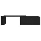 Mesa de Café Roble Negro 150 x 50 x 35 cm Madera de ingeniería