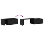 Mesa de Café Roble Negro 150 x 50 x 35 cm Madera de ingeniería
