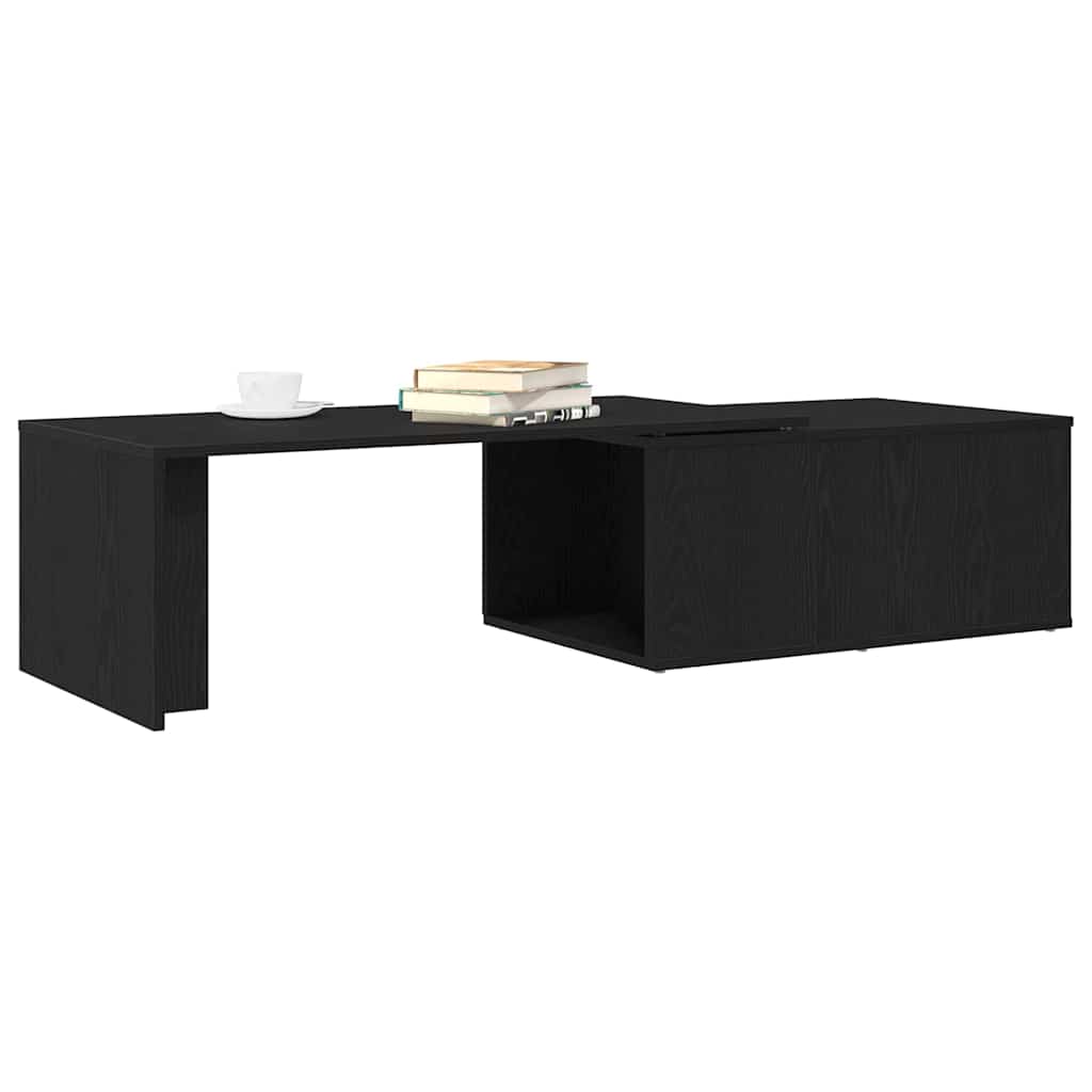 Mesa de Café Roble Negro 150 x 50 x 35 cm Madera de ingeniería