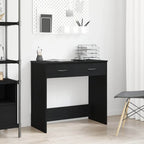 Escritorio Roble Negro 80 x 40 x 75 cm Madera de ingeniería