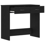 Escritorio Roble Negro 80 x 40 x 75 cm Madera de ingeniería
