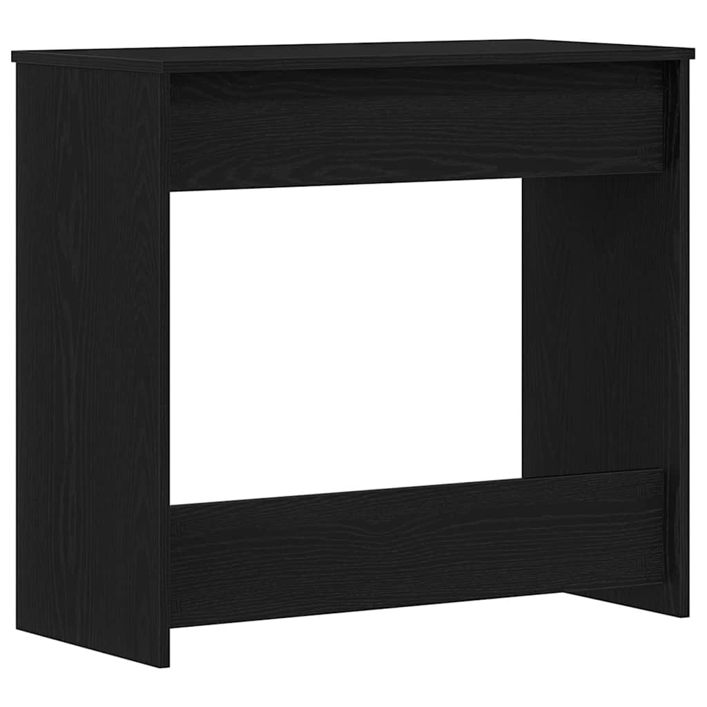 Escritorio Roble Negro 80 x 40 x 75 cm Madera de ingeniería