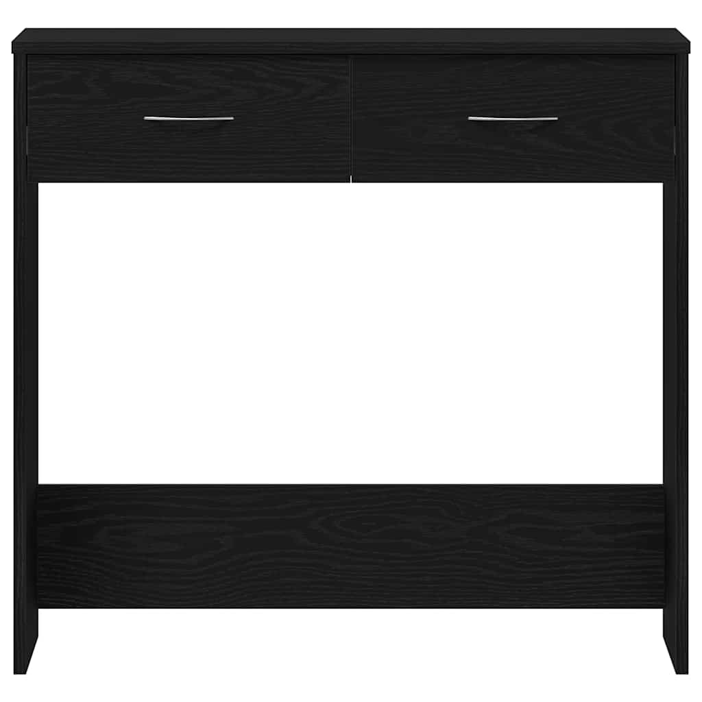 Escritorio Roble Negro 80 x 40 x 75 cm Madera de ingeniería
