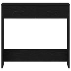 Escritorio Roble Negro 80 x 40 x 75 cm Madera de ingeniería