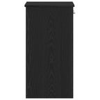 Escritorio Roble Negro 80 x 40 x 75 cm Madera de ingeniería