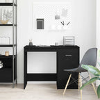 Escritorio Roble Negro 100 x 50 x 76 cm Madera de ingeniería