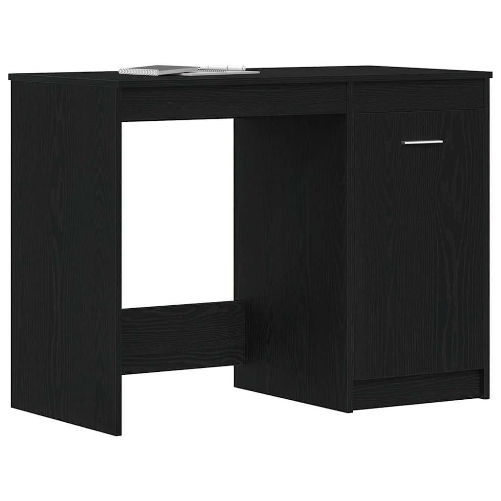 Escritorio Roble Negro 100 x 50 x 76 cm Madera de ingeniería
