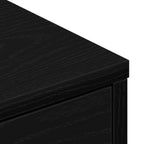 Gabinete de TV Roble Negro 80 x 34 x 36 cm Madera contrachapada