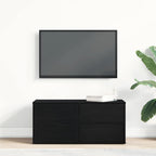 Gabinete de TV Roble Negro 80 x 34 x 36 cm Madera contrachapada