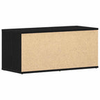 Gabinete de TV Roble Negro 80 x 34 x 36 cm Madera contrachapada