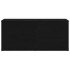 Gabinete de TV Roble Negro 80 x 34 x 36 cm Madera contrachapada