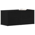 Gabinete de TV Roble Negro 80 x 34 x 36 cm Madera contrachapada