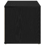 Gabinete de TV Roble Negro 80 x 34 x 36 cm Madera contrachapada