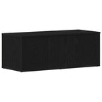 Gabinete de TV Roble Negro 80x34x30 cm Madera contrachapada