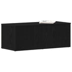 Gabinete de TV Roble Negro 80x34x30 cm Madera contrachapada