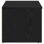 Gabinete de TV Roble Negro 80x34x30 cm Madera contrachapada