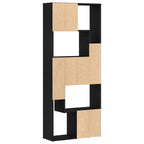 Estantería de madera de roble negro 67x24x161 cm