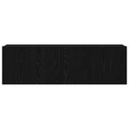 Gabinete de TV Montaje en la pared Roble Negro 100 x 30 x 30 cm