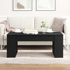 Mesa de Café Roble Negro 102 x 55 x 42 cm Madera de ingeniería