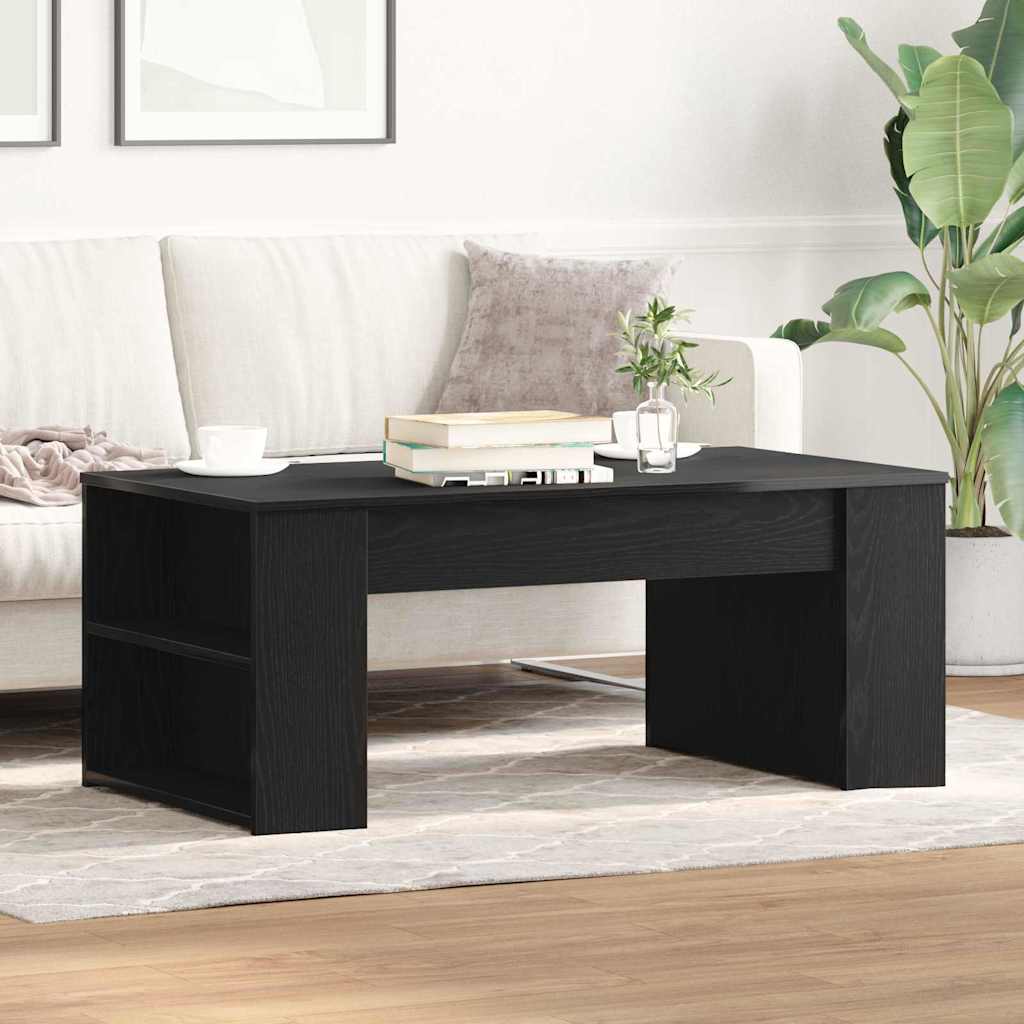 Mesa de Café Roble Negro 102 x 55 x 42 cm Madera de ingeniería
