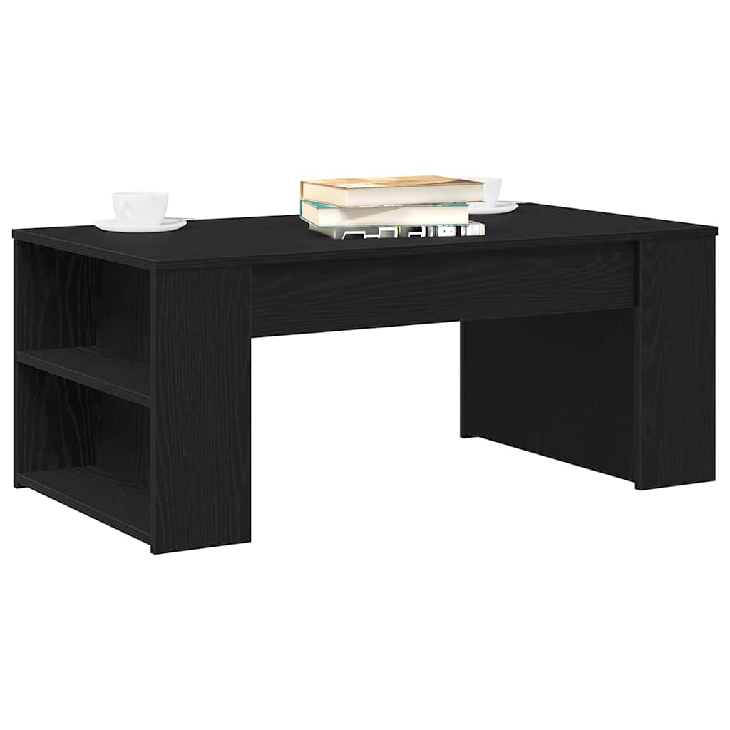 Mesa de Café Roble Negro 102 x 55 x 42 cm Madera de ingeniería