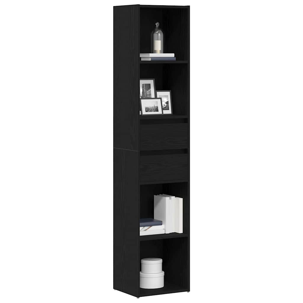 Estantería para libros Roble Negro 36 x 30 x 171 cm